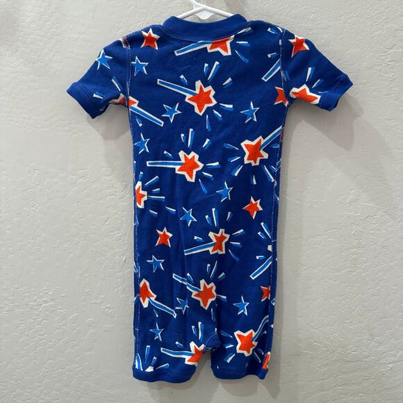 Hanna Andersson Patriotic Sparkle & Shine Summer Zip Sleeper Pajamas - Picture 5 of 8